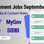 Most of the candidates looking new government notification for job and career bcoz all student want to get a good life but in 2025 social media marketing content writing and digital marketing boost career bcoz of digital india programme so all govt dept also want present in digital plateform in sep 2025 multiple department hire some skill candidate who have good skill of content writing, content marketing, social media management online event management check the details below